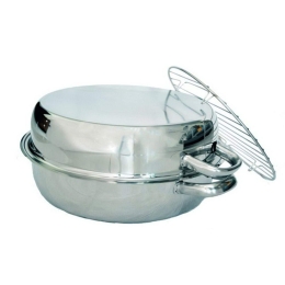 Γάστρα Στρογγυλή Με Σχάρα 87.A130 30cm Inox Ανοξείδωτο Ατσάλι