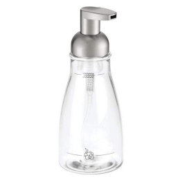Δοχείο Κρεμοσάπουνου Forbu 50100EU 414ml Silver-Clear Interdesign Συνθετικό Υλικό