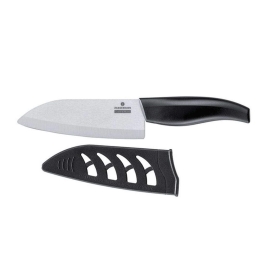 Μαχαίρι Santoku Ceraplus 73070255 14cm Silver-Black Zassenhaus Κεραμικό