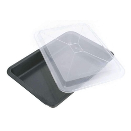 Ταψί Αντικολλητικό Με Καπάκι 623042 33x23cm Black Tescoma Αλουμίνιο