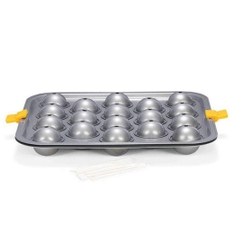 Φόρμα Αντικολλητική Για 18 Cake Pops 22103644 32x29cm Silver Patisee Ατσάλι