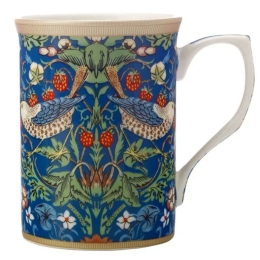 Κούπα Strawberry Thief Blue William Morris DX0861 300ml Multi Casa Domani Πορσελάνη