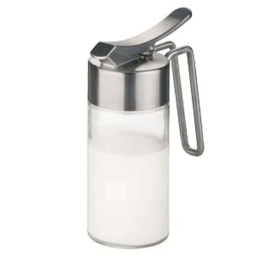 Γαλατιέρα Με Καπάκι 650376 225ml Clear-Silver Tescoma Ατσάλι,Γυαλί