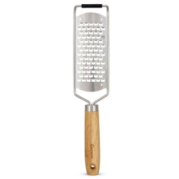 Τρίφτης Χειρός Χοντρής Κοπής Naturals C70002 31cm Silver-Brown Culinare Ατσάλι,Bamboo