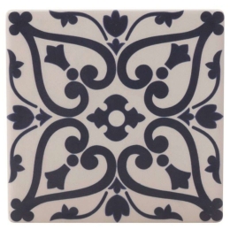 Σουβέρ Medina Maarif DU0009 9x9cm White-Black Maxwell & Williams Κεραμικό
