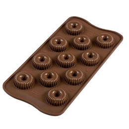 Φόρμα Σιλικόνης 11 Θέσεων 3D Choco Crown 22.149.77.0065 99ml Brown Silikomart Σιλικόνη