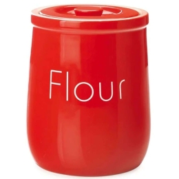 Βάζο Αποθήκευσης Flour Chef Du Monde VC4618 1,5lt Red Maxwell & Williams Κεραμικό