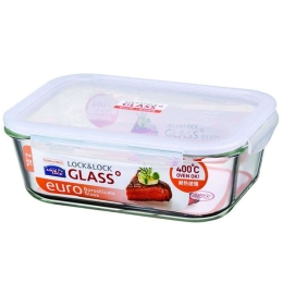 Δοχείο Φαγητού LLG455 25,1x18,9x8,8cm 2lt Clear Lock & Lock Γυαλί