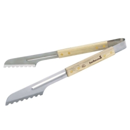 Λαβίδα De Lux 223.0207.155 40cm Silver-Natural Barbecook Ατσάλι,Ξύλο