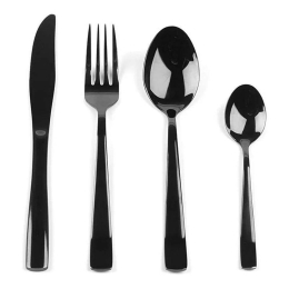 Μαχαιροπίρουνα Regal (Σετ 16Τμχ) BW05463 Black Salter 16 τμχ Ανοξείδωτο Ατσάλι