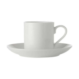 Φλυτζάνι Espresso Με Πιατάκι Straight White Basics FX0134 100ml White Maxwell & Williams Πορσελάνη