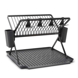 Πιατοθήκη Διώροφη Με Δίσκο 081.1394/82 33x42x51cm Dark Grey Brabantia Μέταλλο
