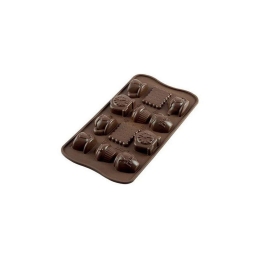 Φόρμα Σιλικόνης Tea Time 22.117.77.0065 5,1x2,3x1,45cm Brown Silikomart Σιλικόνη