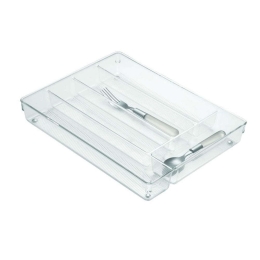 Θήκη Για Μαχαιροπίρουνα 5 Θέσεων 53930 27,3x34,9x5,1cm Clear Interdesign Πλαστικό