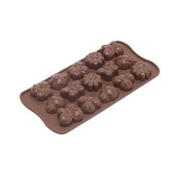 Φόρμα Σιλικόνης Springlife Για 15 Σοκολατάκια 22.124.77.0065 Brown Silikomart Σιλικόνη