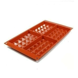 Φόρμα Σιλικόνης Για 4 Βάφλες Waffel Classic 26.155.00.0065 Terracotta Silikomart Σιλικόνη