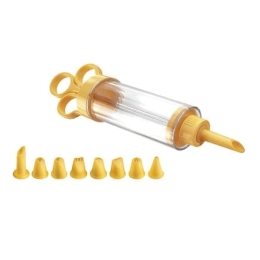 Κορνέ Γαρνιρίσματος Με 8 Μύτες Delicia 630526 Yellow-Clear Tescoma Πλαστικό