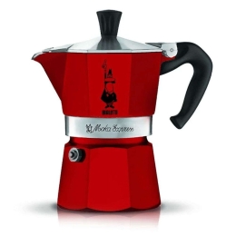 Καφετιέρα-Μπρίκι Espresso Moka Express 209.0004942 3cups Red Bialetti Αλουμίνιο