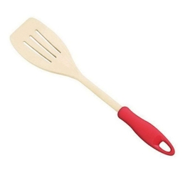 Σπάτουλα Τρυπητή Ξύλινη Με Λαβή Presto 637218 30cm Red-Natural Tescoma Ξύλο