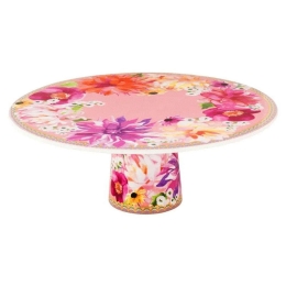 Πιατέλα Με Πόδι Teas & C's Dahlia Daze HV0364 28cm Pink-Multi Maxwell Williams Πορσελάνη