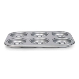 Φόρμα Για 6 Donuts Αντικολλητική Silvertop 221.03635 32x22cm Silver Patisse Αλουμίνιο