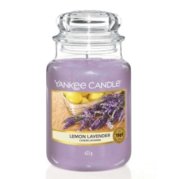 Κερί Αρωματικό Σε Βάζο Lemon Lavender 1073481 Large Lilac Yankee Candle Κερί