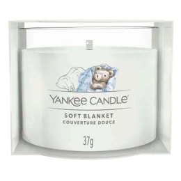 Κερί Αρωματικό Σε Βάζο Votive Signature Soft Blanket 1701452E 5,4x4,4cm White Yankee Candle Κερί