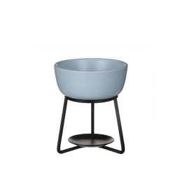 Συσκευή Καύσης Spa Blue 1663050E 12x10cm Light Blue Yankee Candle Μέταλλο, Κεραμικό