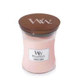 Κερί Αρωματικό Σε Βάζο Coastal Sunset 92049E 9,9x9,9x11,4cm Pink WoodWick Wax