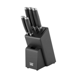Μαχαίρια Σε Βάση Graphite (Σετ 6Τμχ) 3950358 Black BergHOFF Ατσάλι,Abs