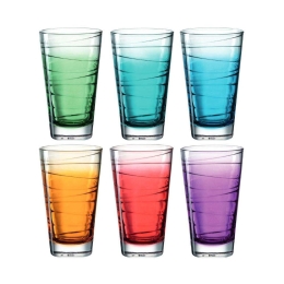 Ποτήρι Νερού Vario Struttura (Σετ 6Τμχ) 026845L 280ml Multi Leonardo Γυαλί