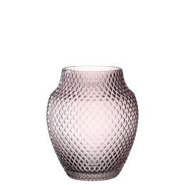 Βάζο Poesia 018674L 23cm Pink Leonardo Γυαλί
