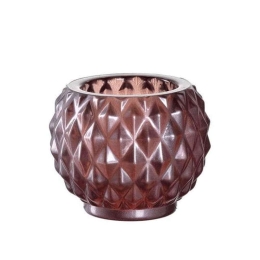 Κηροπήγιο-Ρεσώ Poesia 018644L 5cm Pink Leonardo Γυαλί