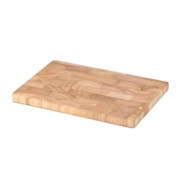 Επιφάνεια Κοπής Wooden Rubberwood 04015000 26x18x1,5cm Natural Continenta Ξύλο