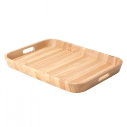 Δίσκος Σερβιρίσματος Wooden Rubberwood 03280000 46x33cm Natural Continenta Ξύλο