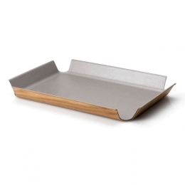 Δίσκος Σερβιρίσματος Living 02906000 45x34x4cm Taupe-Natural Continenta Ξύλο