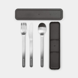 Μαχαιροπίρουνα Σε Θήκη Make & Take (Σετ 3Τμχ) 081.2066/41 Inox Brabantia 3 τμχ Ανοξείδωτο Ατσάλι