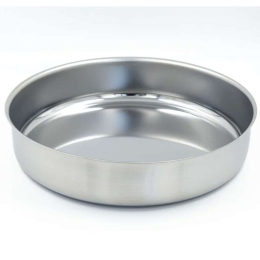 Ταψί Στρογγυλό 87.A28B 28cm Inox Ανοξείδωτο Ατσάλι