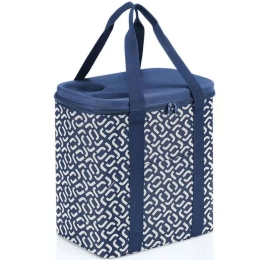 Ισοθερμική Τσάντα Signature Coolerbag XL LH4073 37x41x26 30lt Blue-White Reisenthel Πολυέστερ