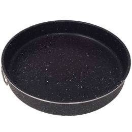 Ταψί Αντικολλητικό Με Λαβές Premium 221.11352 Φ38cm Black Patisse Ατσάλι