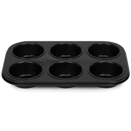 Φόρμα Muffins 6 Θέσεων 221.2892.1 27x18cm Black Patisse Ατσάλι