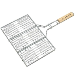 Σχάρα Ψησίματος 6 Θέσεων 223.0927.055 35x23cm Natural-Inox Barbecook Ατσάλι,Ξύλο