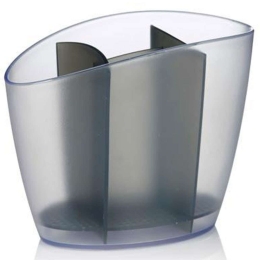 Βάση Στεγνώματος Μαχαιροπίρουνων Cleankit 900640 15x19cm Clear-Grey Tescoma Πλαστικό