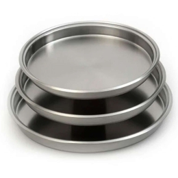 Ταψί Στρογγυλό 87.A50/33 Φ33cm Inox Ανοξείδωτο Ατσάλι
