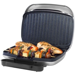 Τοστιέρα Με Αντικολλητικές Πλάκες Healthy Grill PT5316 26x16cm 1000W Silver Petra