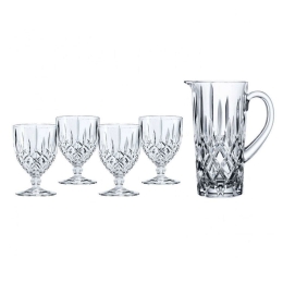 Κανάτα Με Ποτήρια Noblesse (Σετ 5Τμχ) 102387 12,6x23,2cm/9x14cm Clear Nachtmann Κρύσταλλο