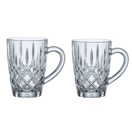 Κούπες Noblesse Barista (Σετ 2Τμχ) 104907 347ml Clear Nachtmann Κρύσταλλο