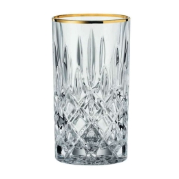 Ποτήρι Νερού Noblesse (Σετ 2Τμχ) 104031 375ml Clear-Gold Nachtmann Κρύσταλλο