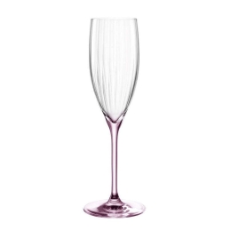 Ποτήρι Σαμπάνιας Poesia 022377L 250ml Clear-Pink Leonardo Γυαλί