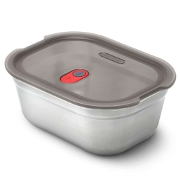 Δοχείο Φαγητού FBSS-BX-S017-FR 17,5x12,6x6,5cm 600ml Inox Black&Blum Ατσάλι,Σιλικόνη